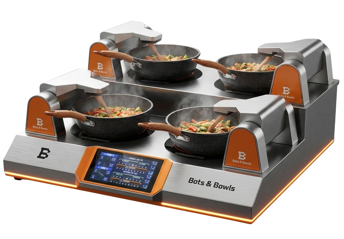 Smart Electromagnetic Wok Robot
